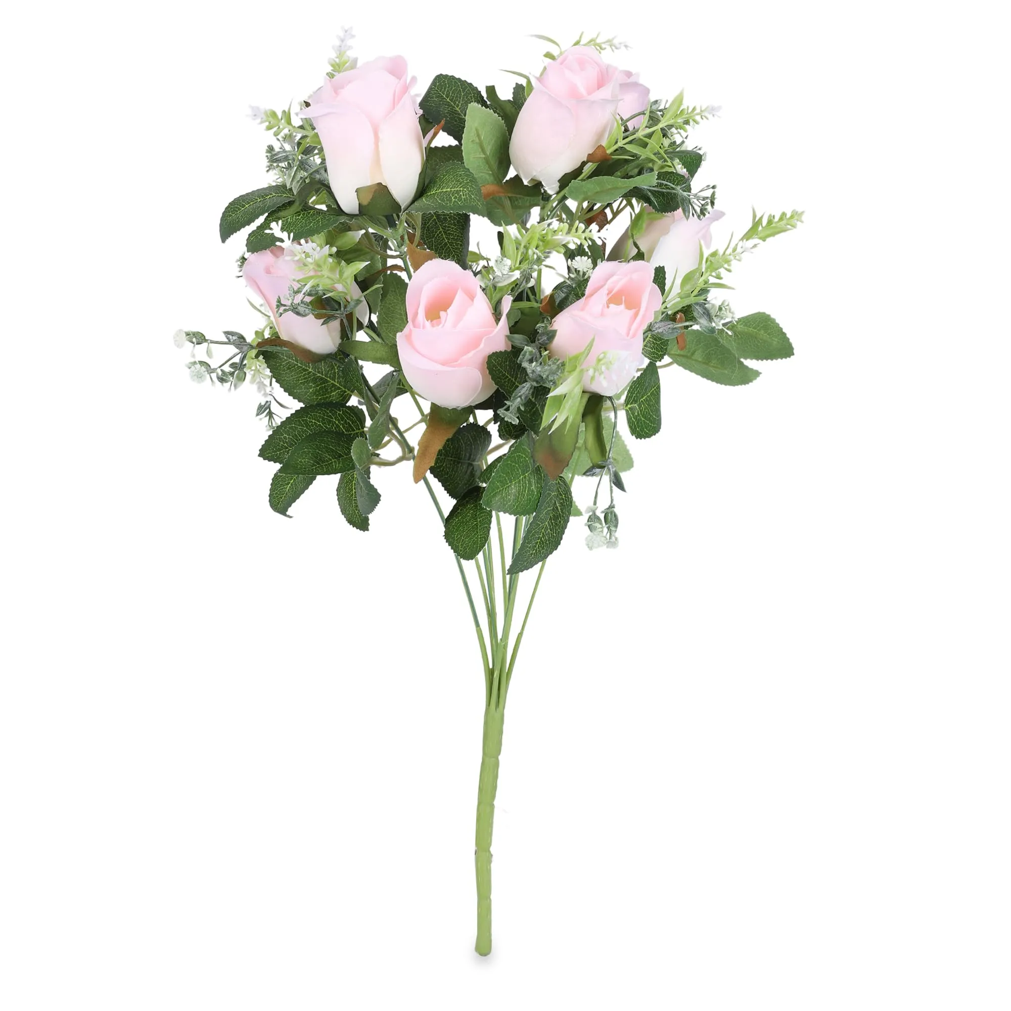 Kuber Industries Artificial Flowers For Home Décor|Natural Looking Indoor Fake Flowers For Vase|Artificial Flowers For Decoration|Without Basket (Pink)