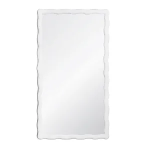 Kylo White Wall Mirror by Worlds Away