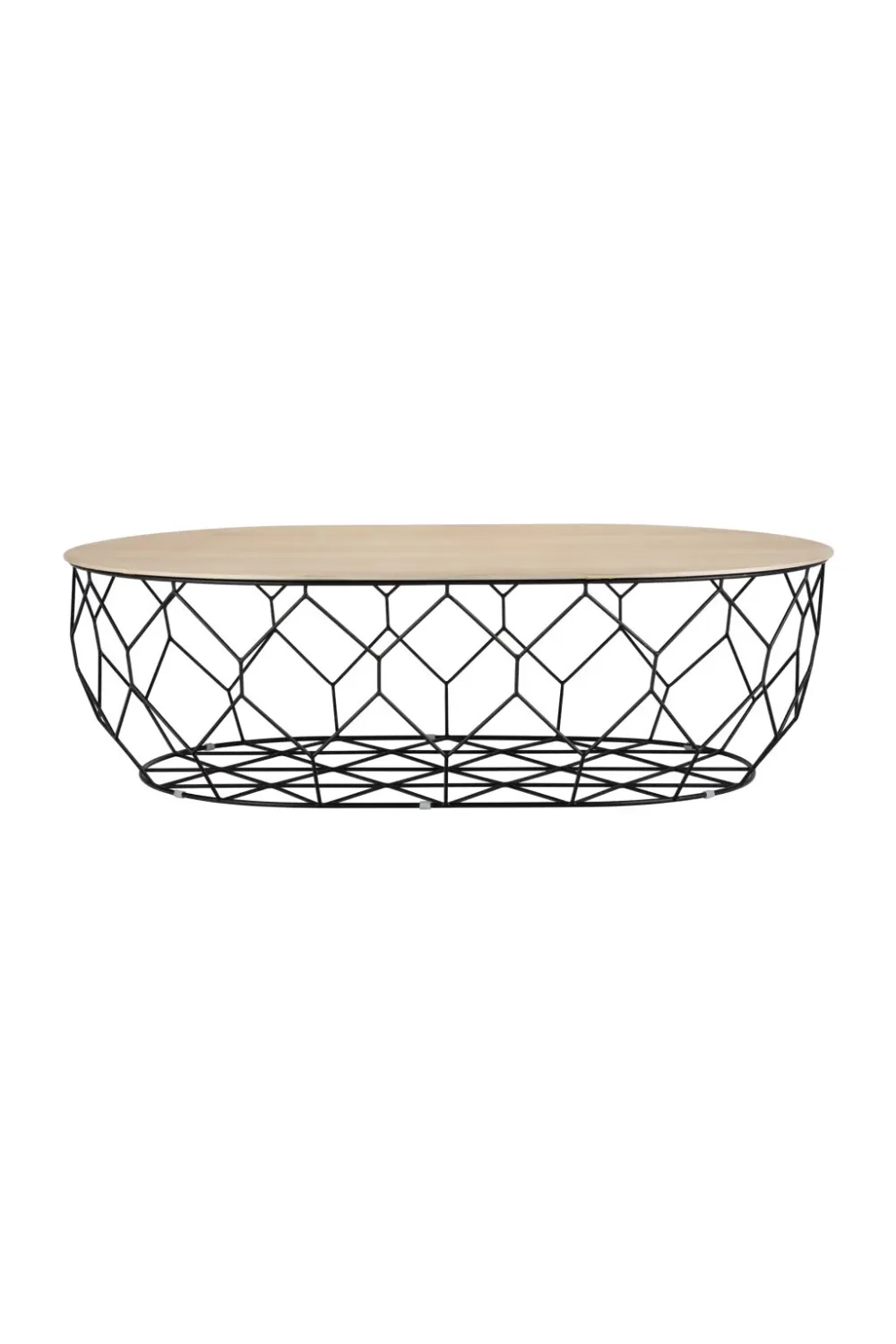 Lacquered Oak Oval Coffee Table | Bolia Comb Ellipse