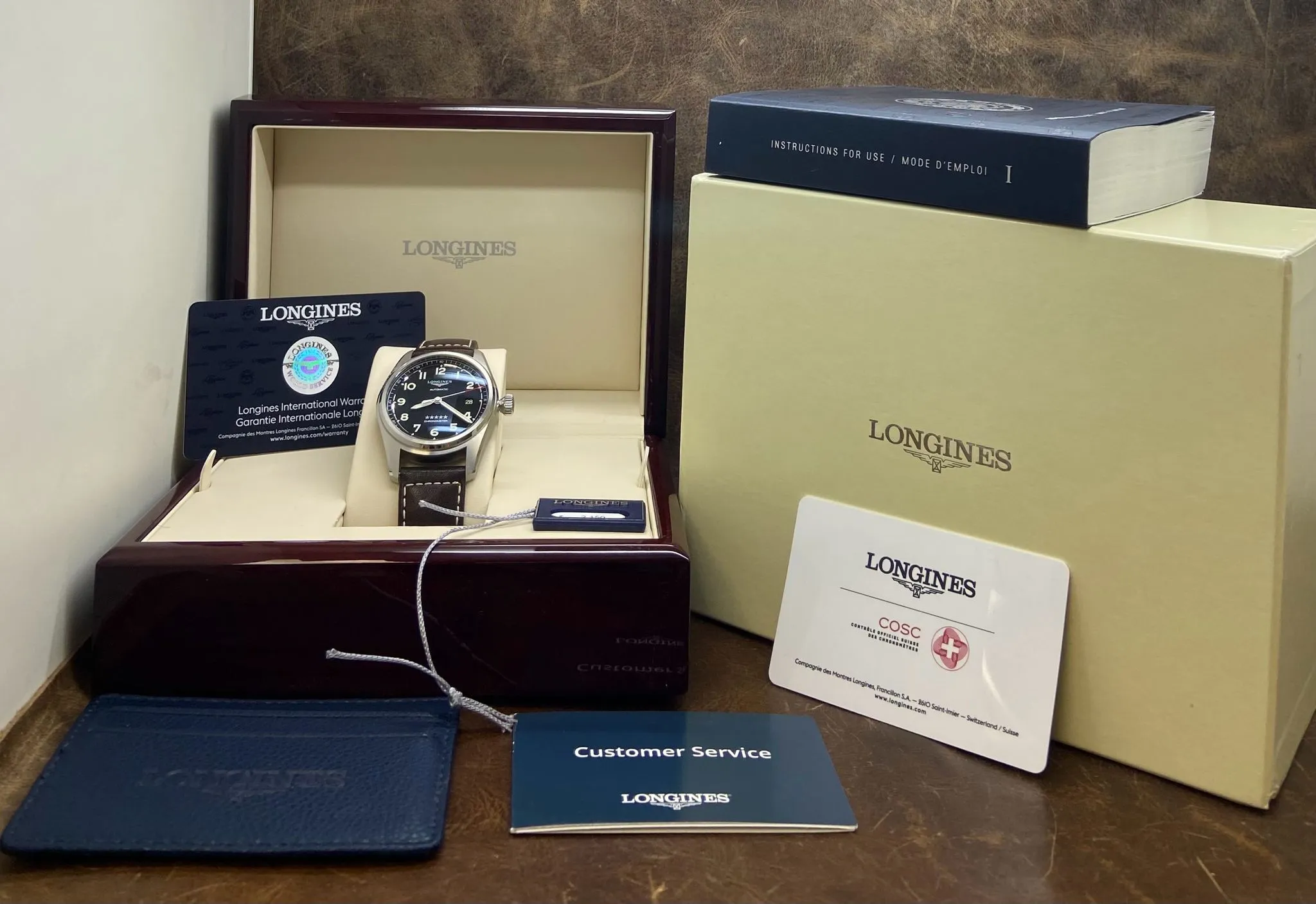 Longines Spirit 40mm L3.810.4 Black Dial Automatic Men's Watch