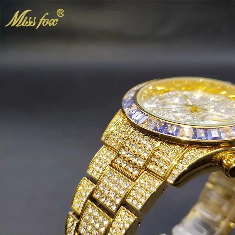 Luxury Gold Waterproof Stainless Steel Watch