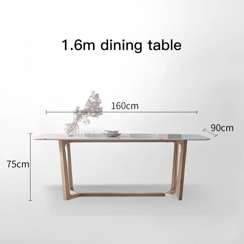 Minimalist Solid Wood Dining Table