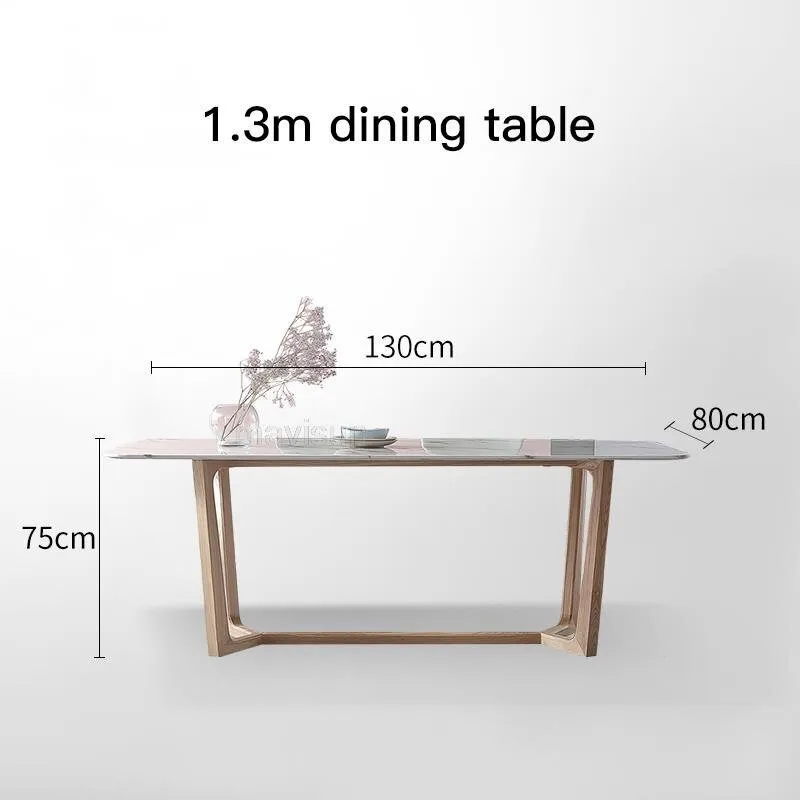 Minimalist Solid Wood Dining Table