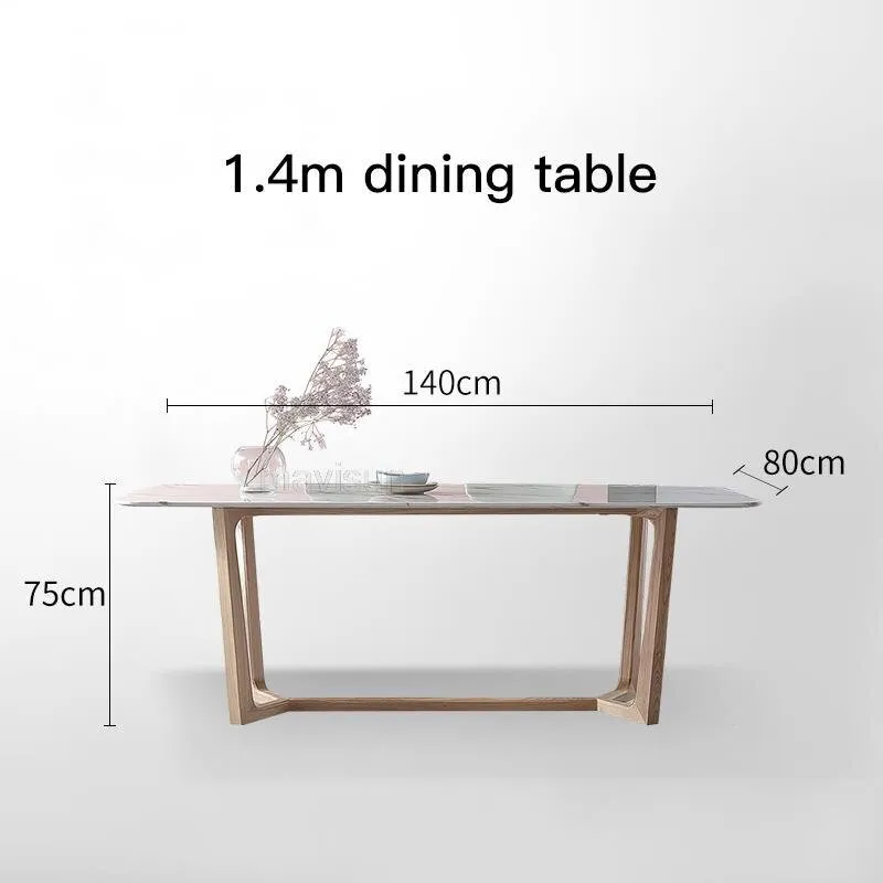 Minimalist Solid Wood Dining Table