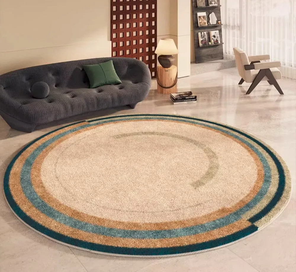 Modern Area Rugs under Coffee Table, Abstract Contemporary Round Rugs, Modern Rugs for Dining Room, Geometric Modern Rugs for Bedroom