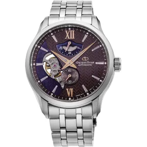 Orient Star Contemporary Layered Skeleton Men's Silver Watch RE-AV0B02Y00B