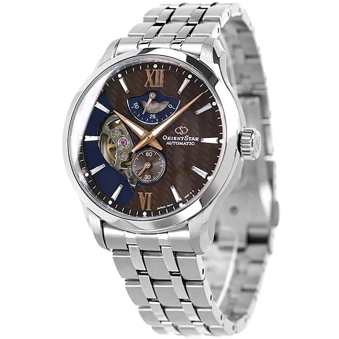 Orient Star Contemporary Layered Skeleton Men's Silver Watch RE-AV0B02Y00B