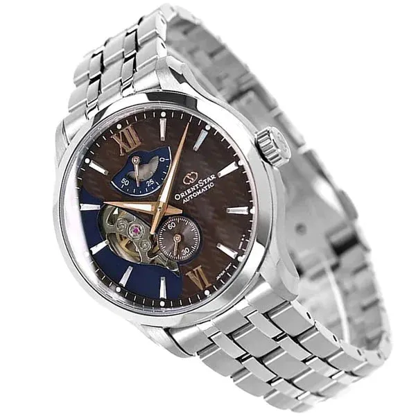 Orient Star Contemporary Layered Skeleton Men's Silver Watch RE-AV0B02Y00B