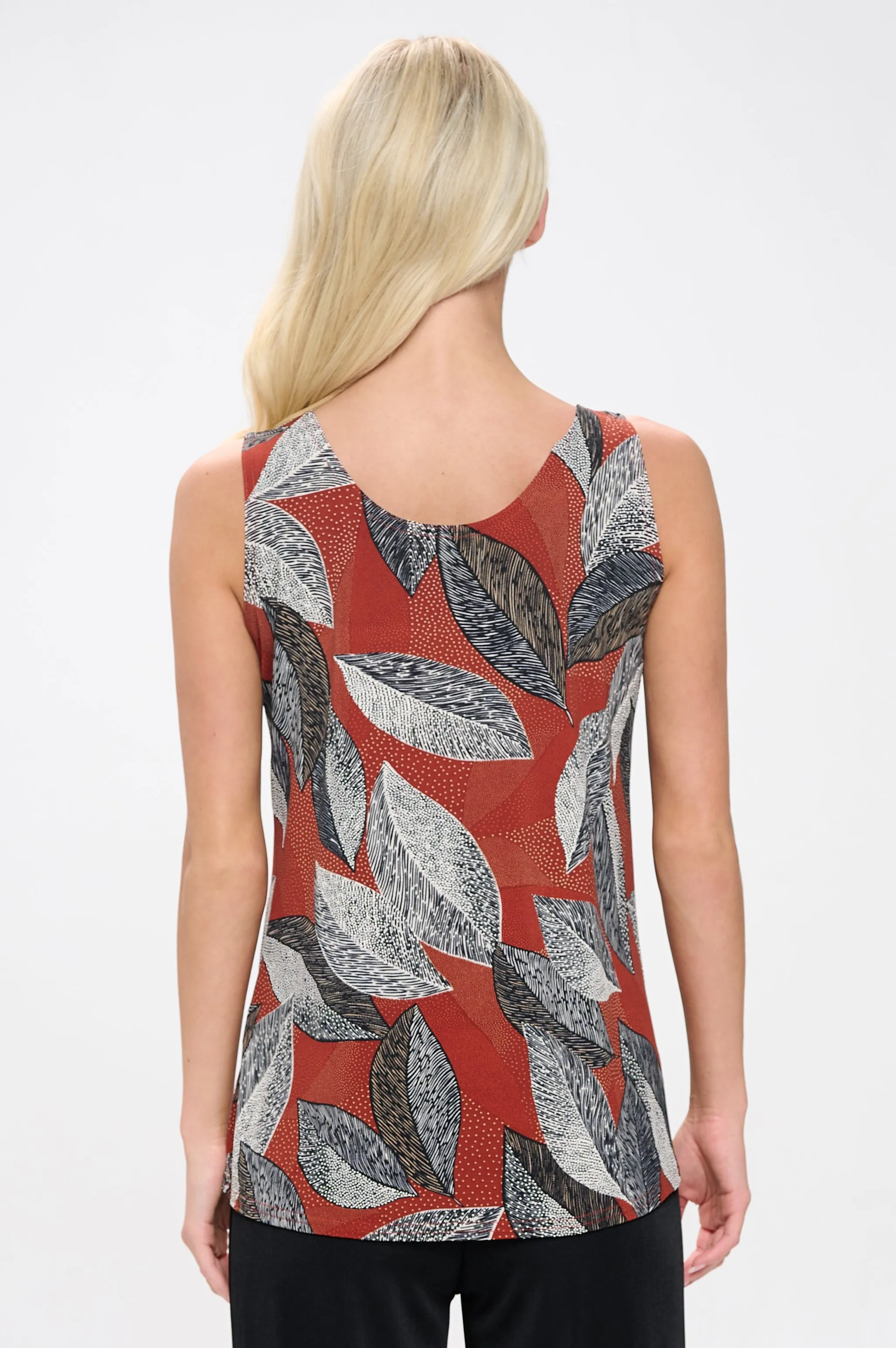 Print Sleeveless Tank Top-2060HT-TRP1-W447