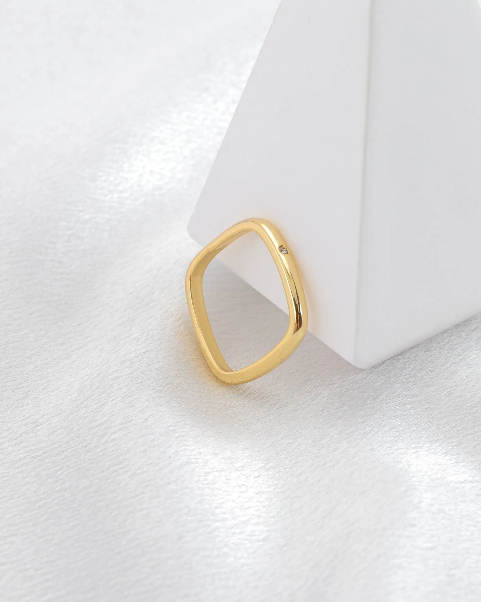 Quad Gold Square Ring