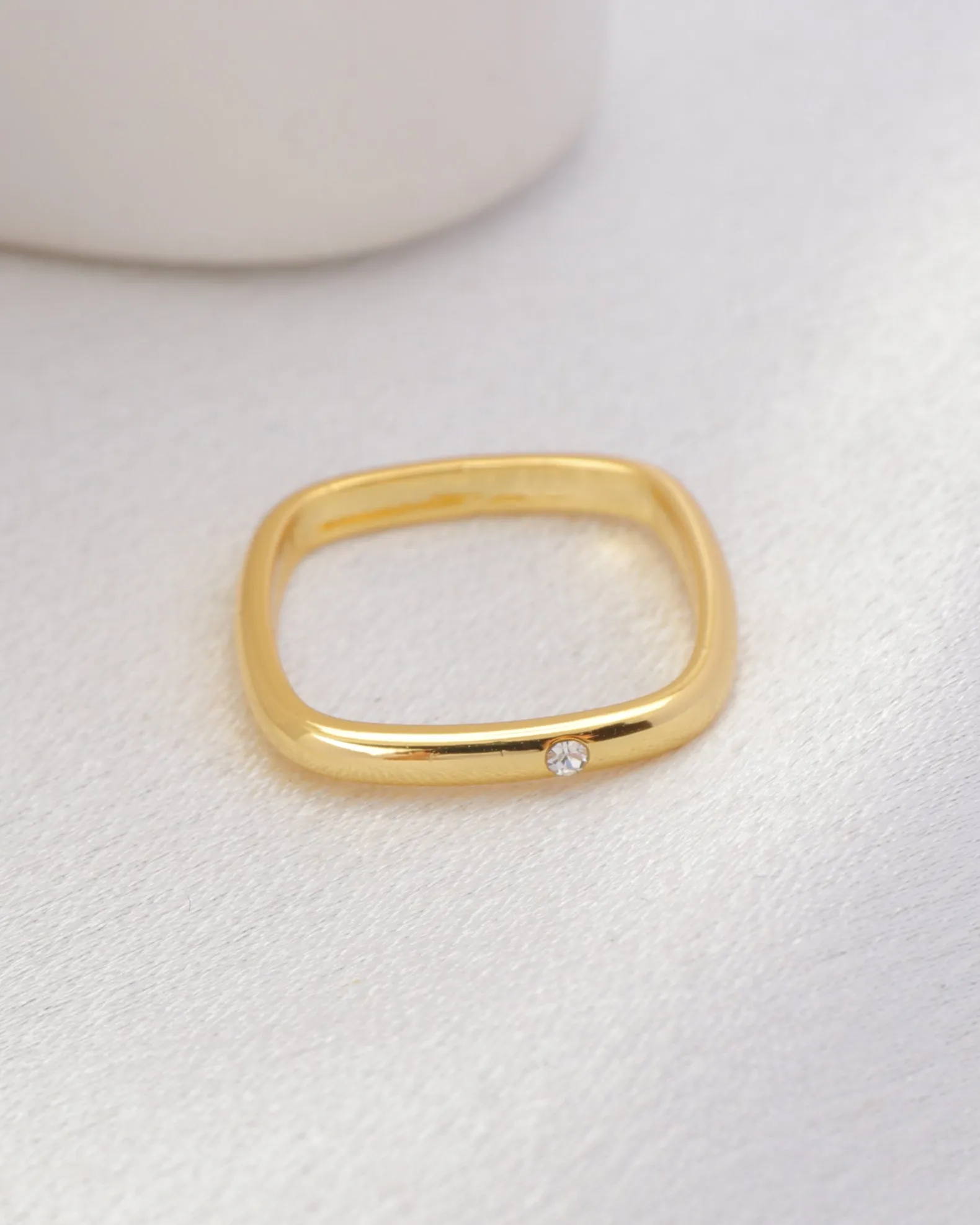 Quad Gold Square Ring