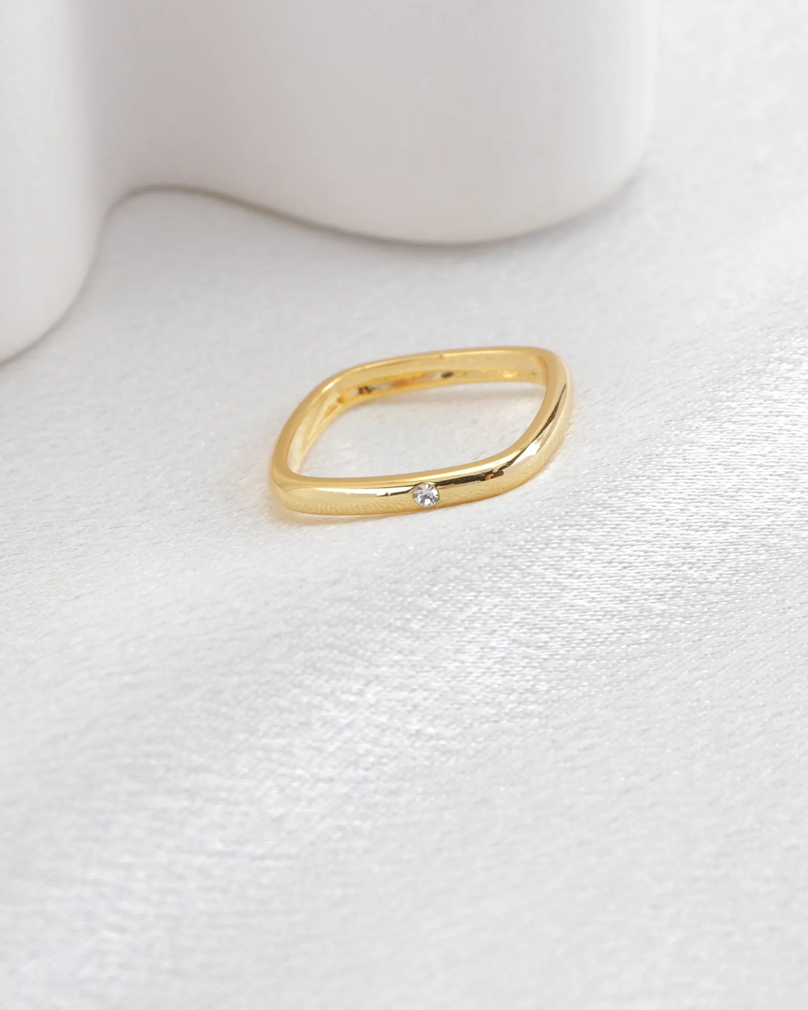 Quad Gold Square Ring