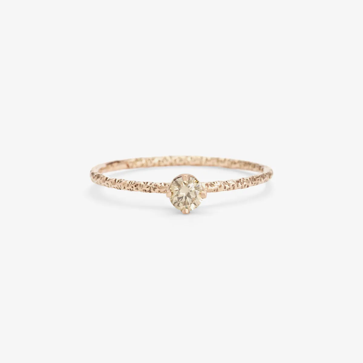 R9003BR | 3.5mm Brown Diamond Homespun Solitaire Ring