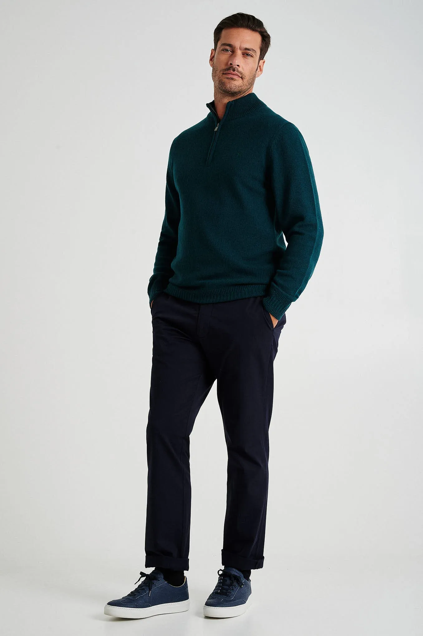 Regular fit comfort stretch basic chino