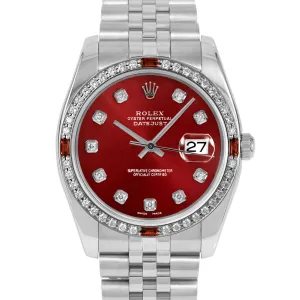 Rolex Datejust 36mm | 116234-RED-DIA-AM-4RBY-JBL