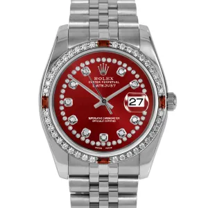 Rolex Datejust 36mm | 116234-RED-STRD-4RBY-JBL