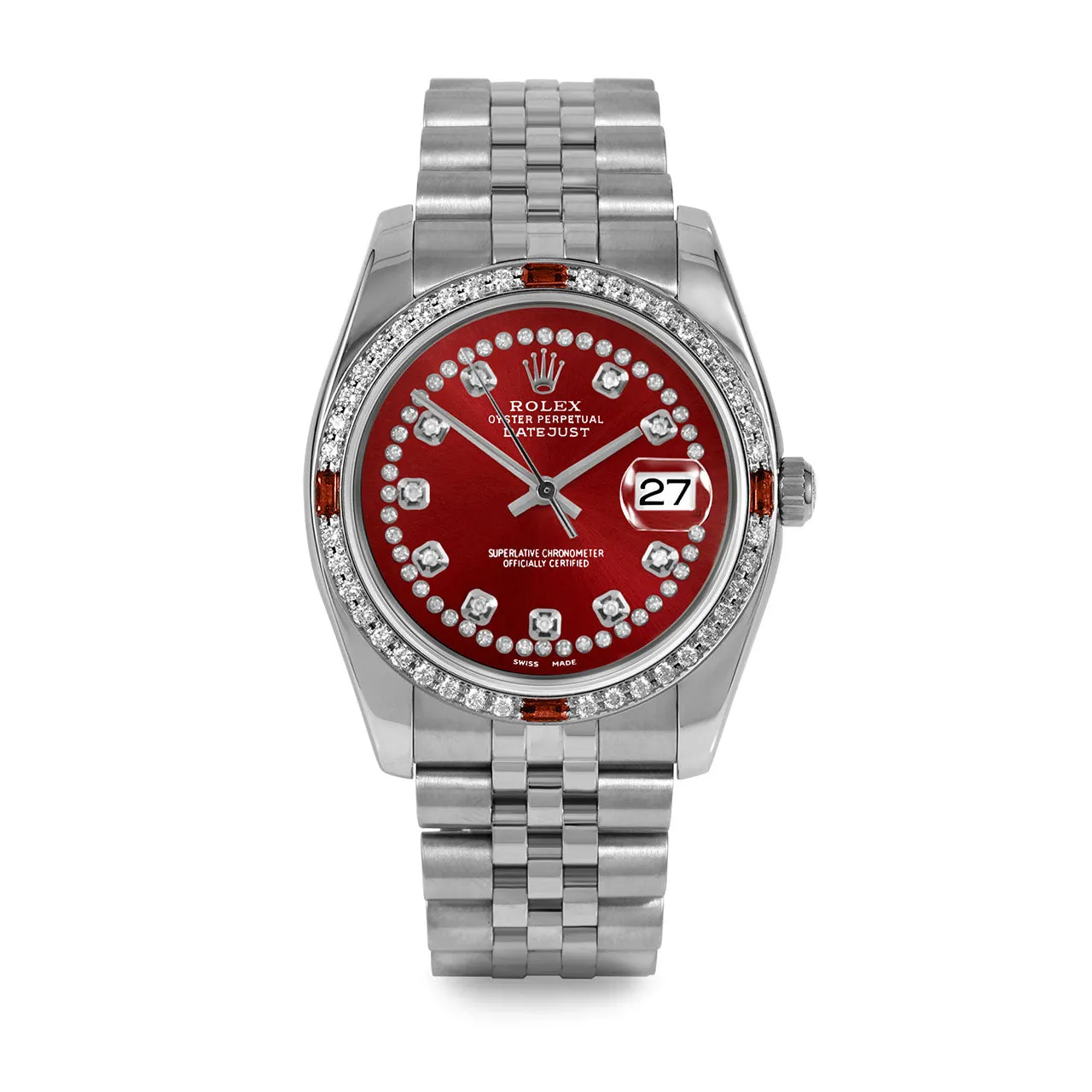 Rolex Datejust 36mm | 116234-RED-STRD-4RBY-JBL