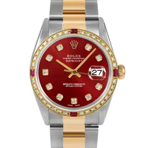 Rolex Datejust 36mm | 16233-RED-DIA-AM-4RBY-OYS