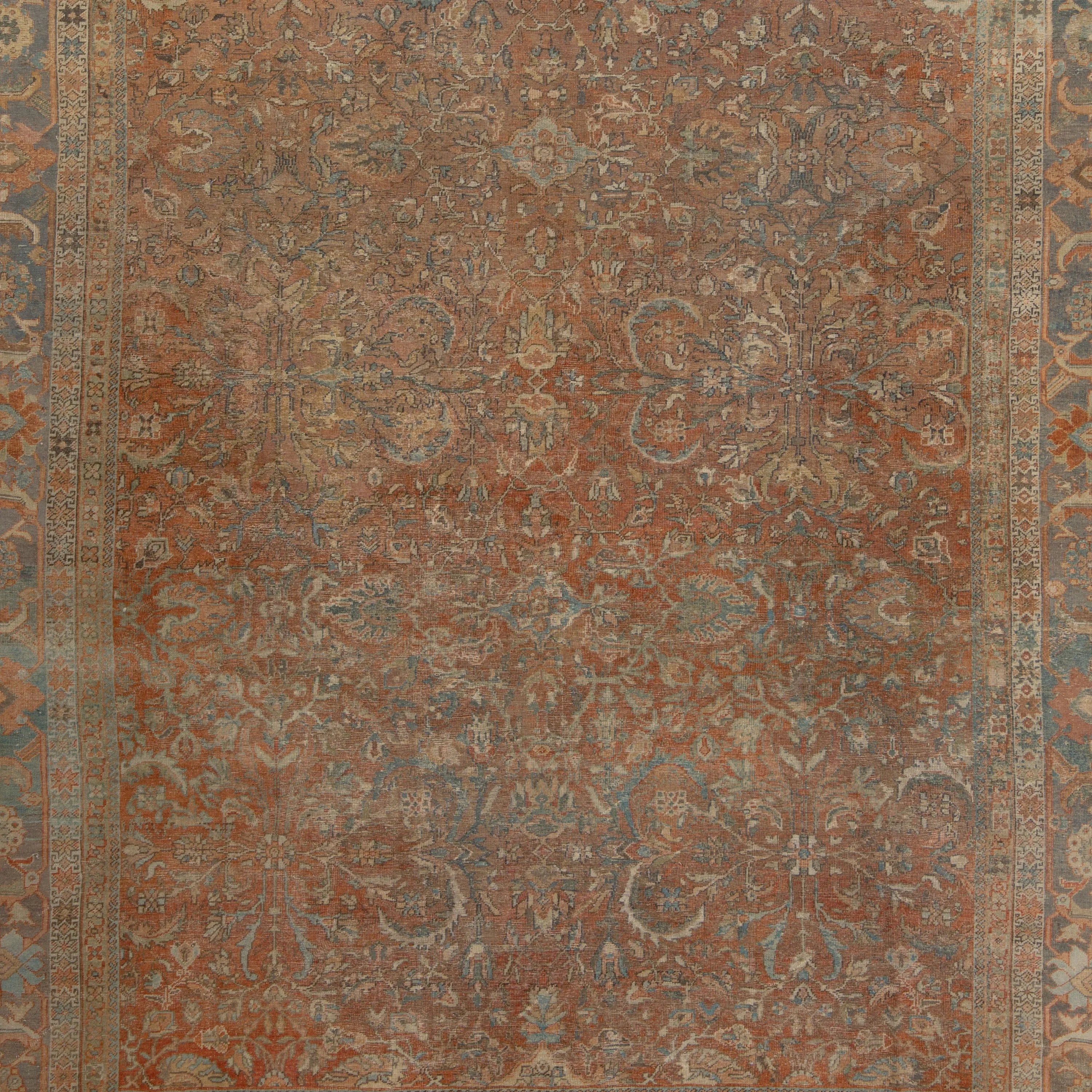 Rust Antique Mahal Rug - 10'4" x 13'7"