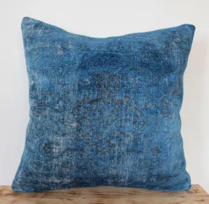 Sabella - Blue Bamboo Silk Pillow Cover