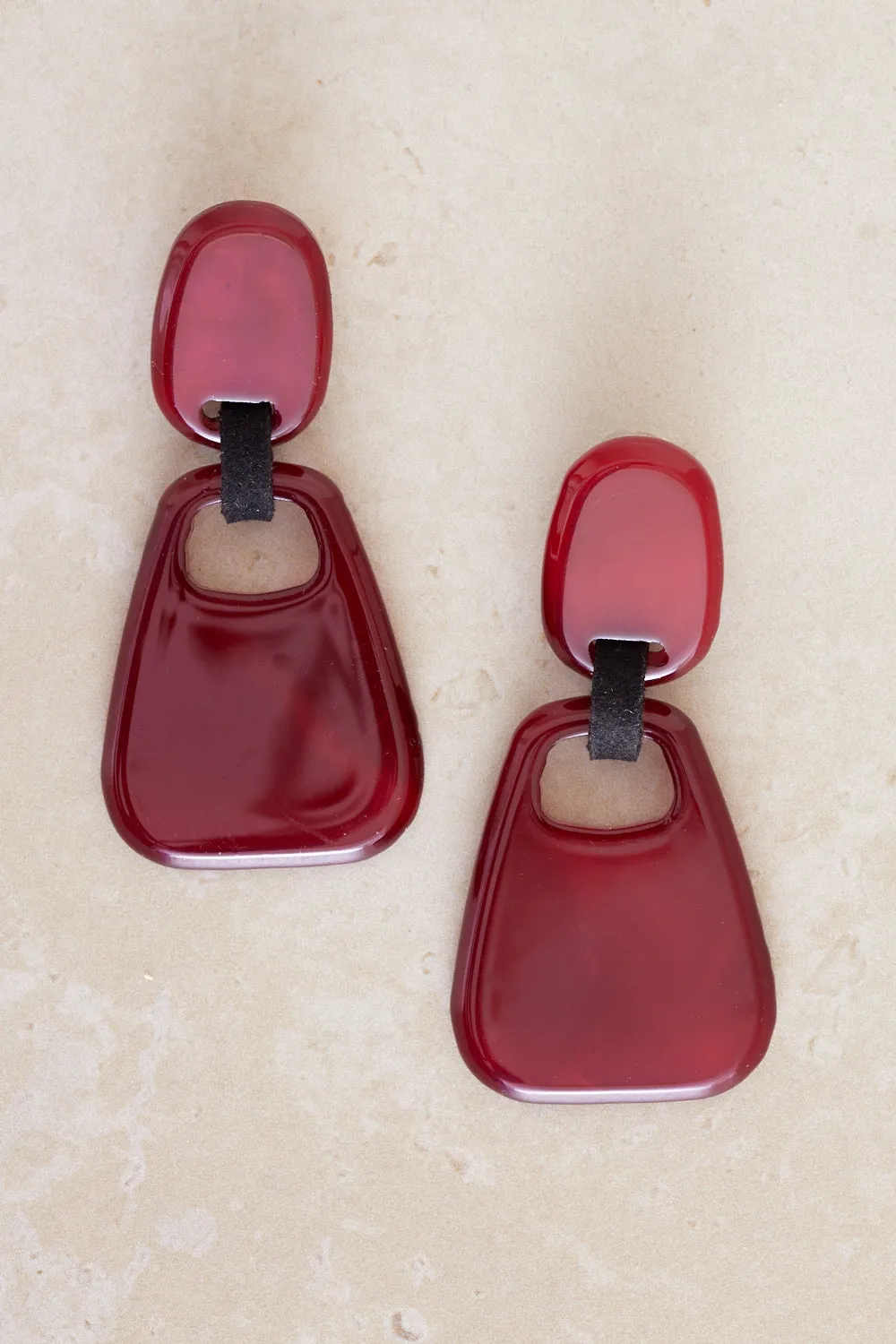 Selma Earrings - Red