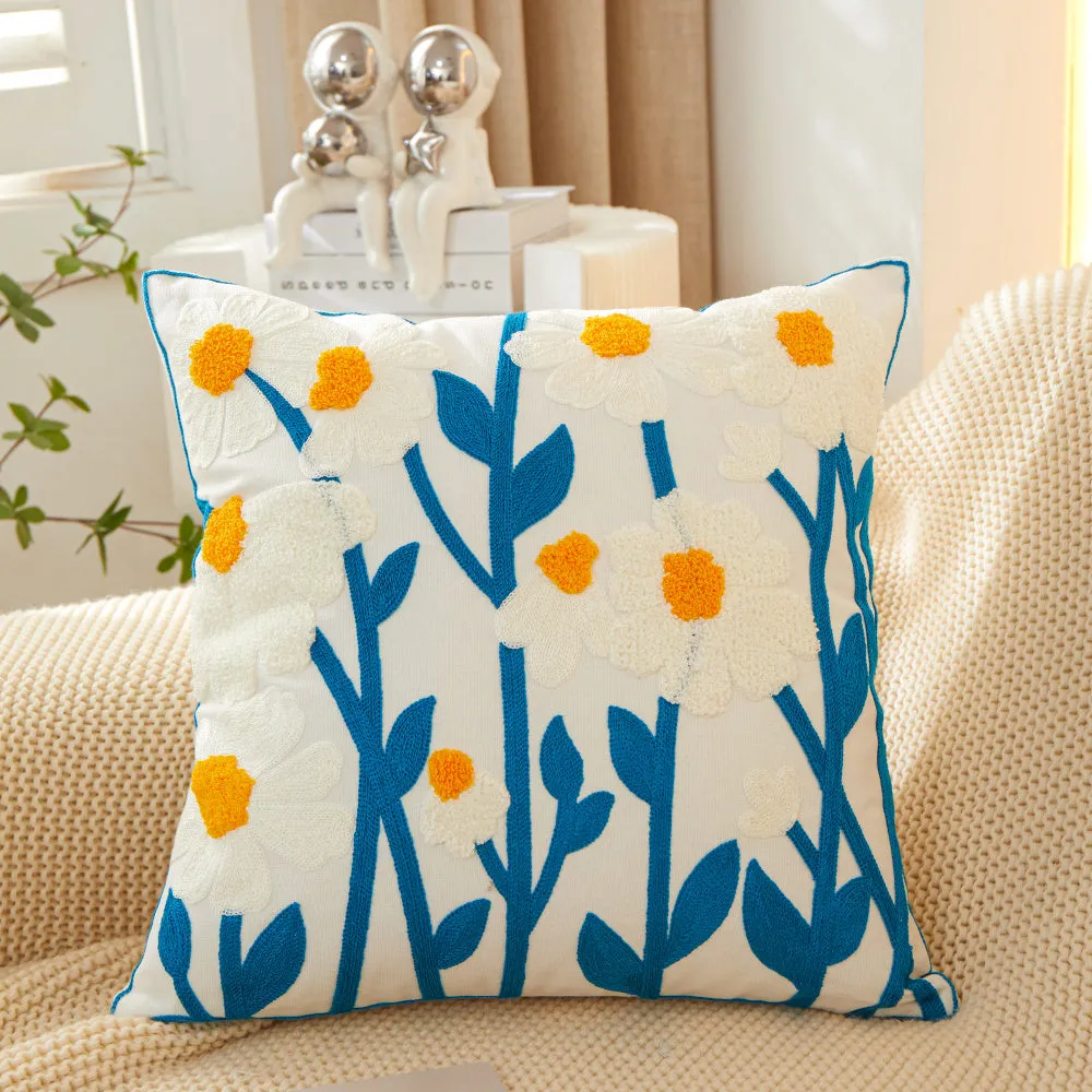 Sunshine Blossom Whimsical Floral Pillow (With single insert) (Copy)