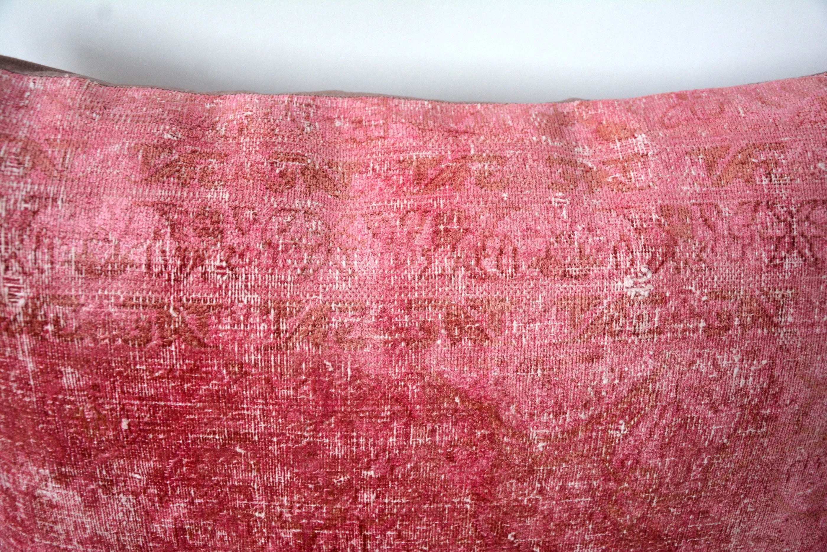 Susie - Pink Bamboo Silk Pillow Cover