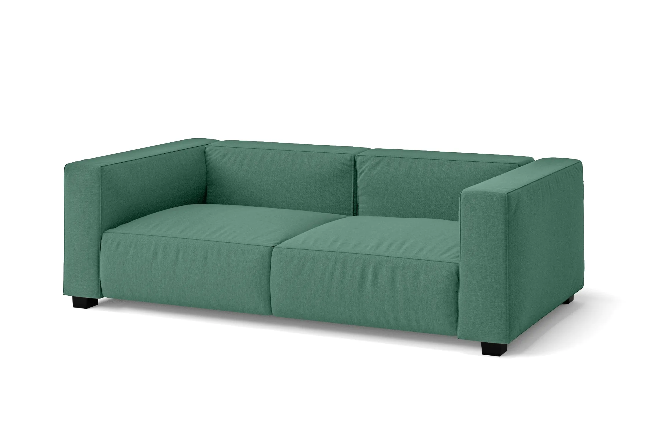 Taranto 2 Seater Sofa Mint Green Linen Fabric