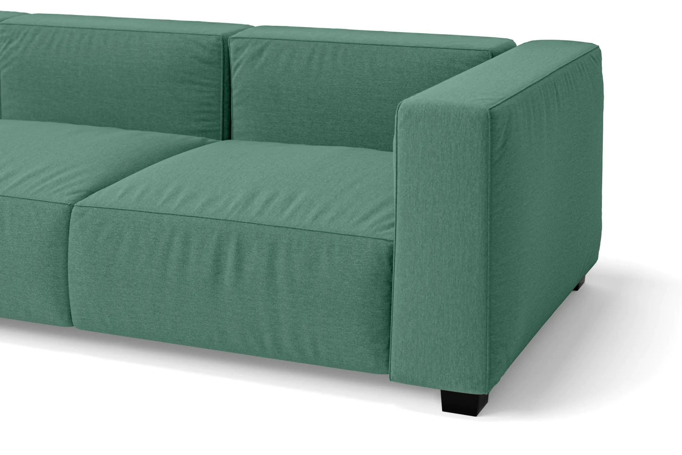 Taranto 3 Seater Sofa Mint Green Linen Fabric