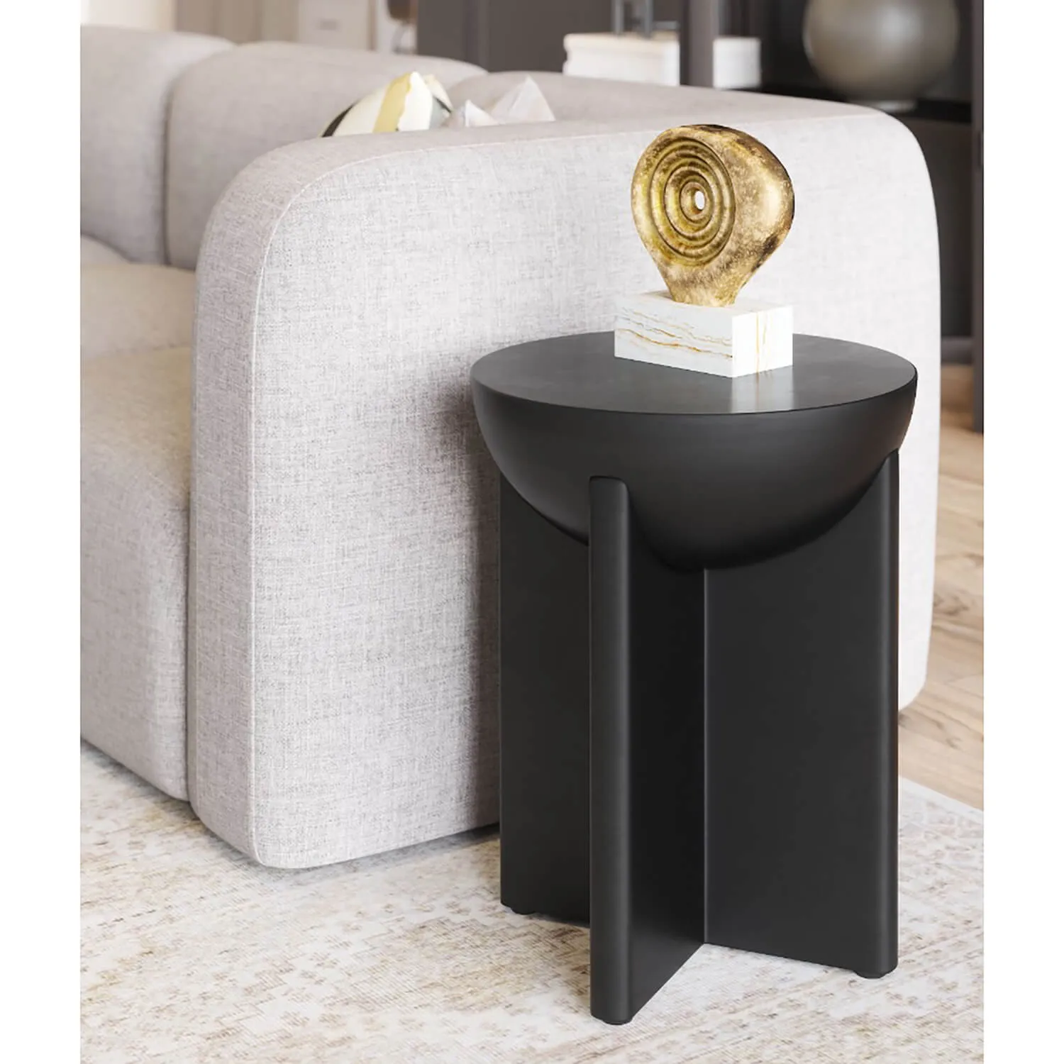 Tume Side Table, Black