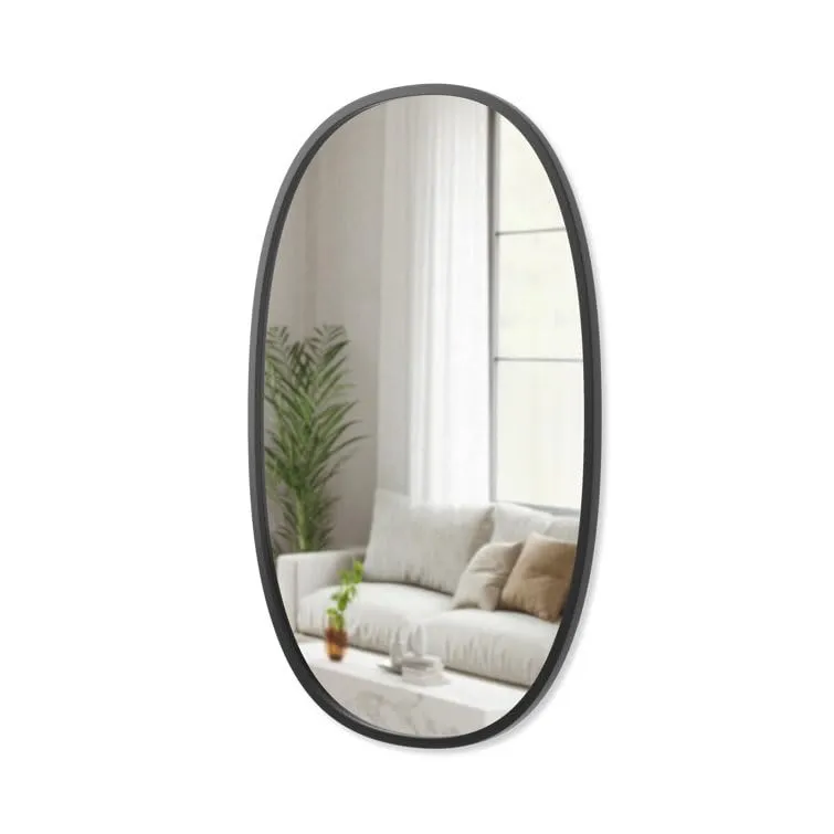 VENETIAN IMAGE Premium Oval Wall Mirror for Home Decor Foyer 45x60 cm (18x24)