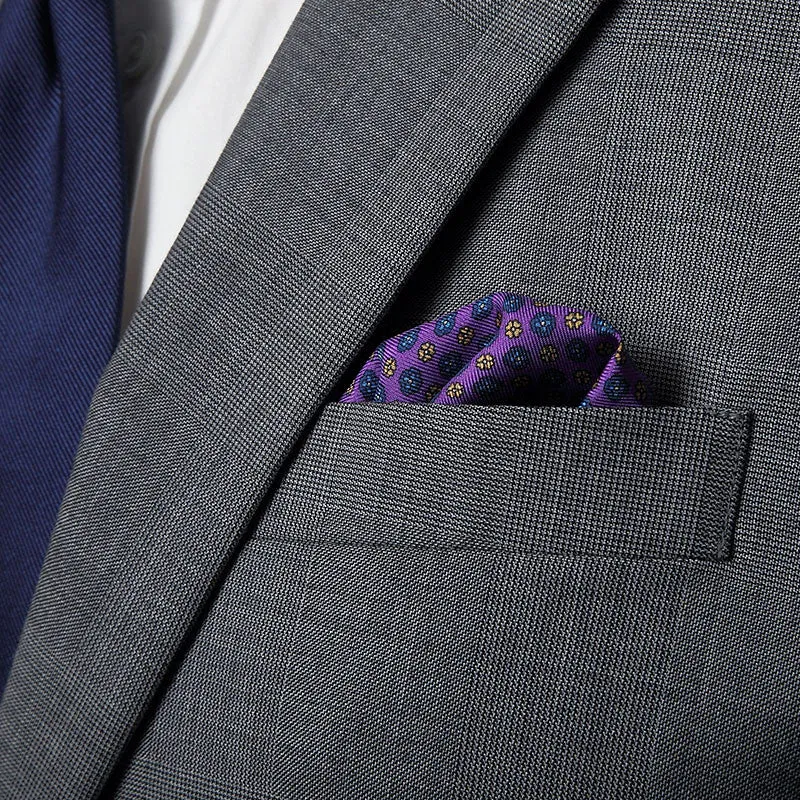 Violet Palermo Pocket Square