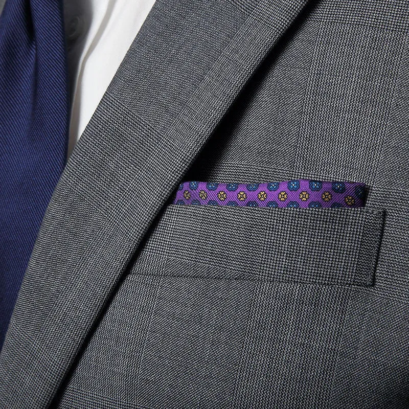 Violet Palermo Pocket Square