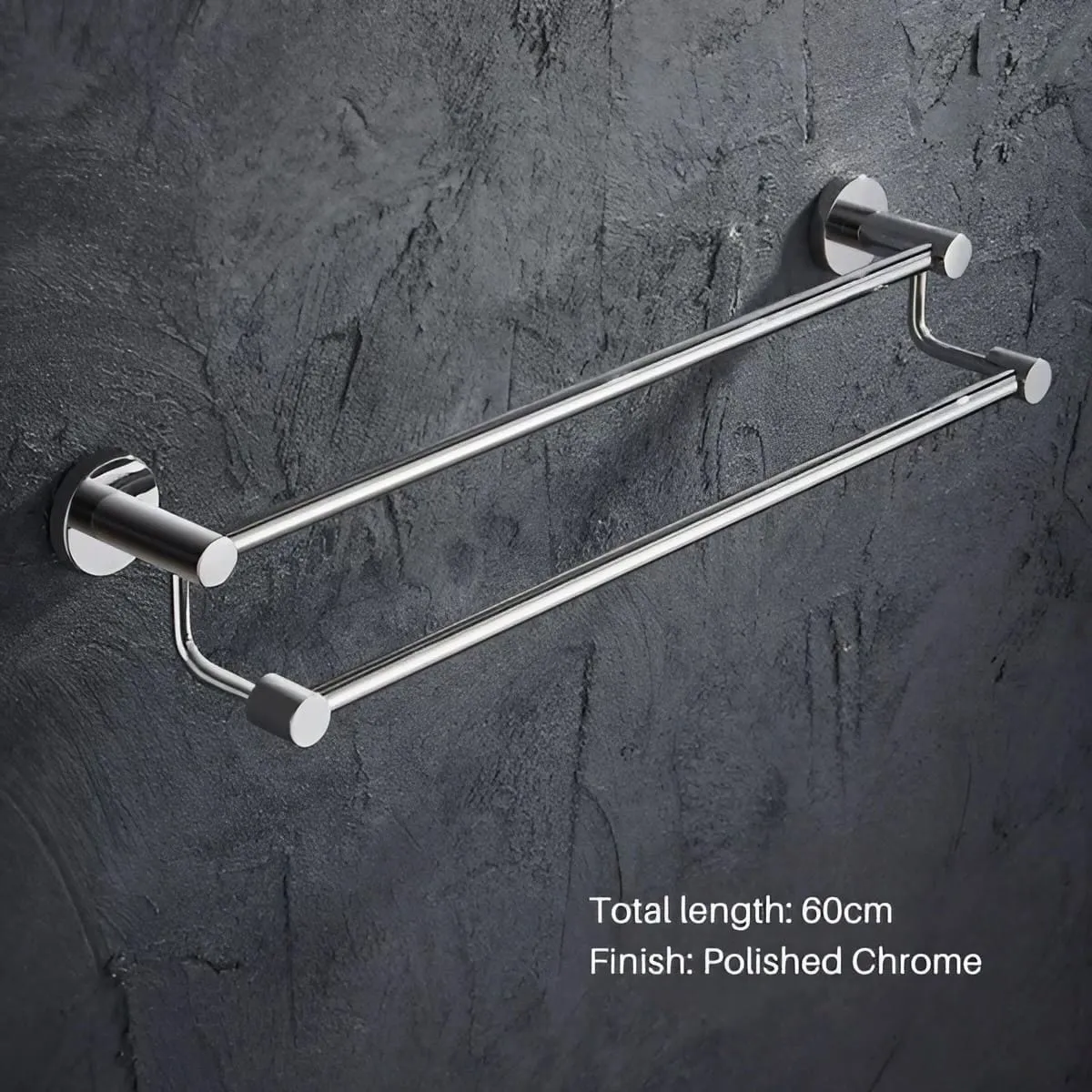 Wall-Mounted Stainless Steel Double Towel Bar