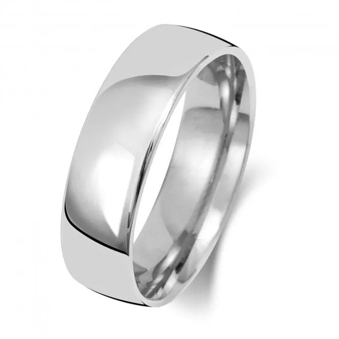 Wedding Band Platinum Slight Court 6mm-1.25 Wedding  Ring WP116M