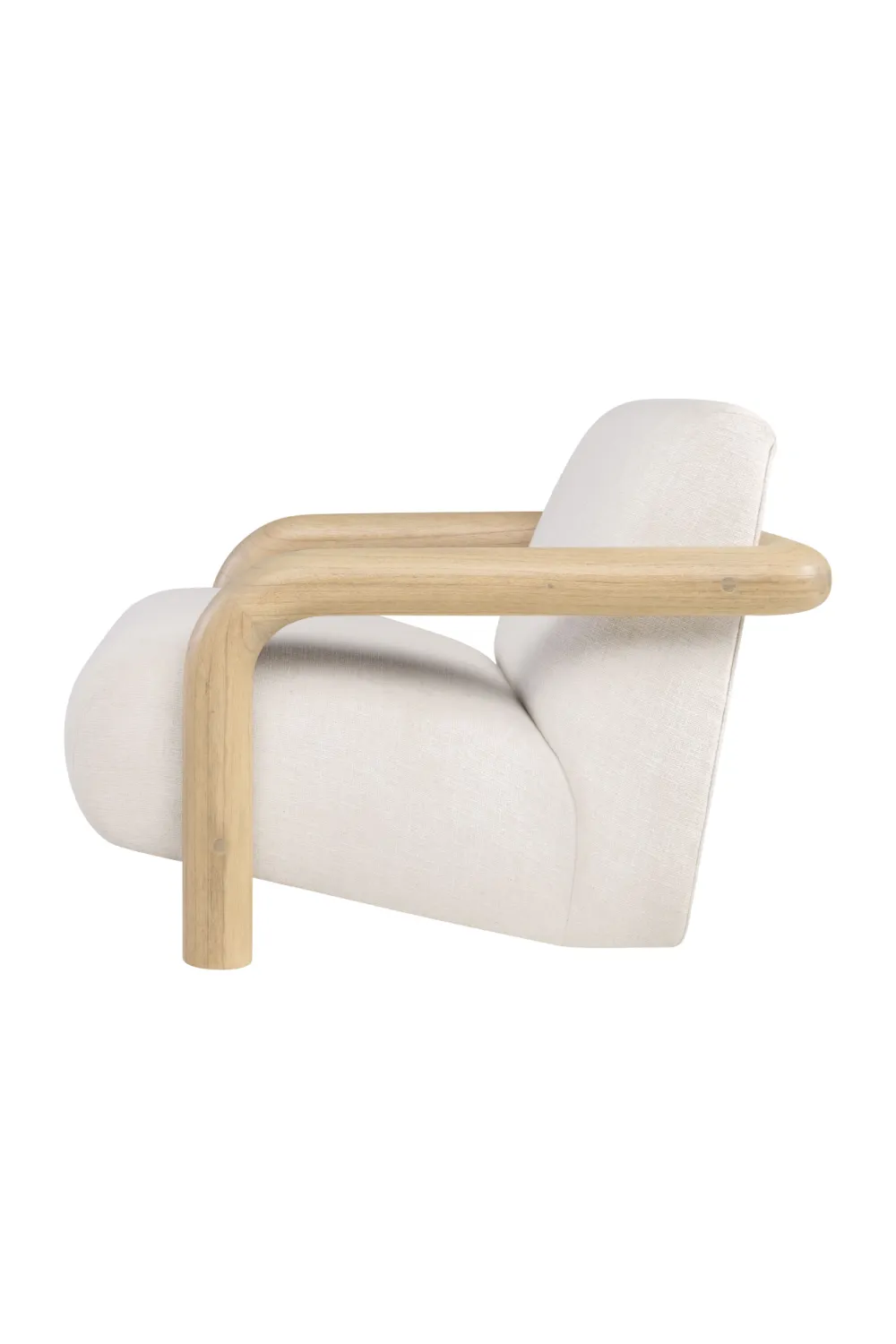 White Modern Lounge Chair | Versmissen Goma