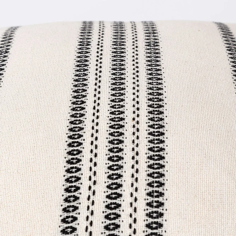 White Stripe Barcelona Cushion