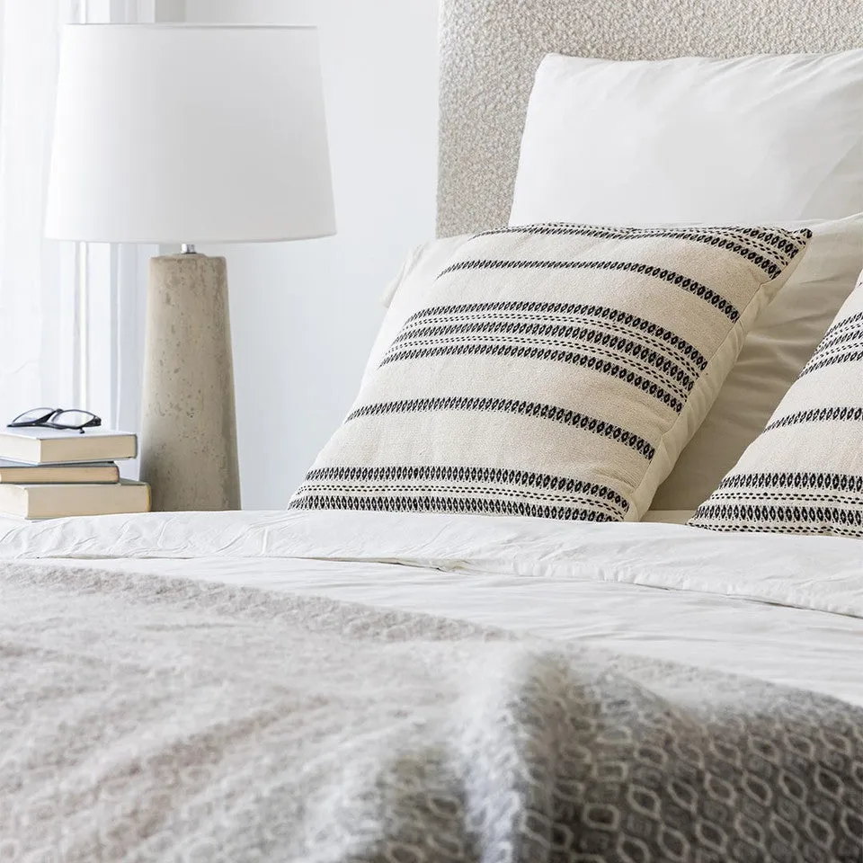 White Stripe Barcelona Cushion