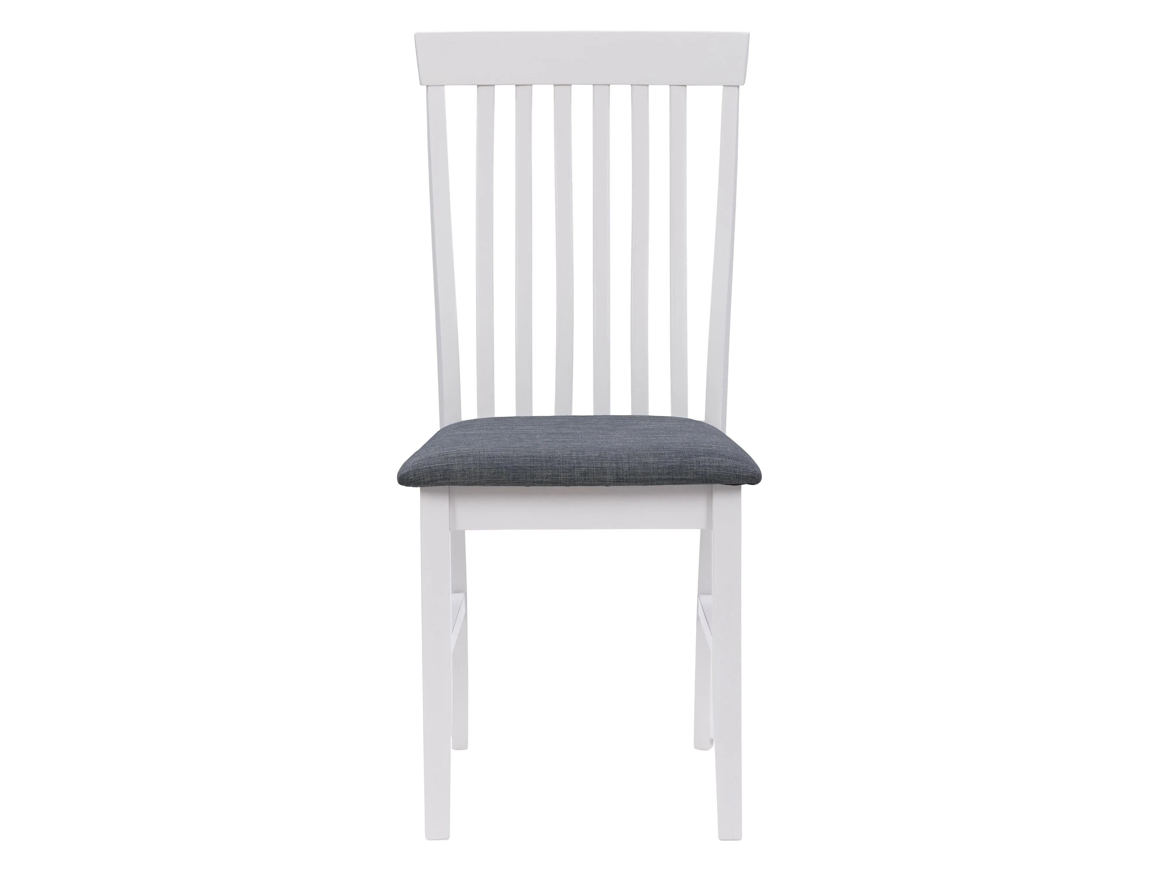 White Wooden Chairs, Set of 2